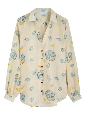 Never Fully Dressed Oyster Miley button shirt - Toni neutri