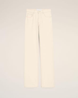 Ami White large-fit cotton jeans White - 25/SH - for Women