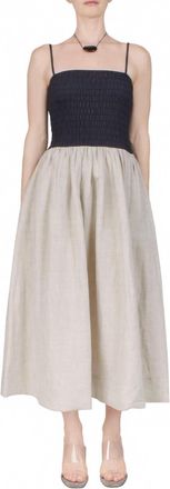Ciao Lucia Mael Dress Oatmeal Linen