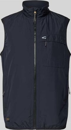Camel Active Regular Fit Weste mit gef&uuml;ttertem Stehkragen in Marine, Gr&ouml;&szlig;e 3XL