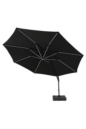 Royalcraft 3.5m Round SOLAR LED Overhanging Parasol with base ( 2 boxes /set )