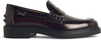 Tod's Tods Burgundy Lear Loafers