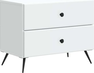 vidaXL Armario De Noche 62 X 34,5 X 47,5 Cm Madera De Ingenier&iacute;a Vidaxl