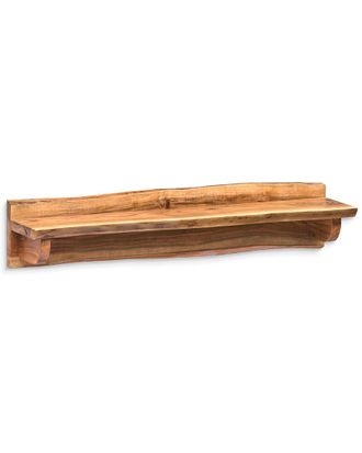 Alaterre Alpine Natural Live Edge Wood 36in Mantel Shelf