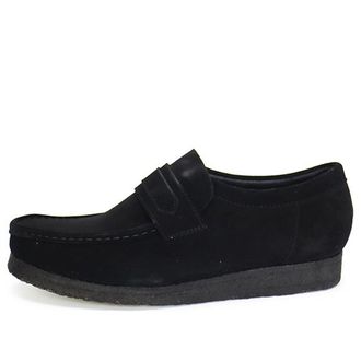 Clarks Wallabee Loafer Suede Black 26172503