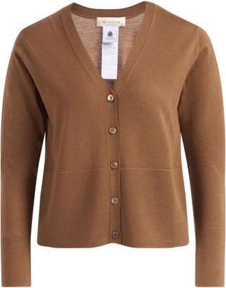 Max Mara Truien & Vesten, Dames, Bruin, L, Lange gebreide trui