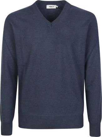 Altea V-neck cashmere sweater - Blue