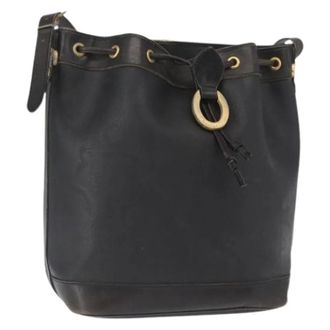 Dior Pre-owned Bucket Bags, female, Black, Size: ONE SIZE Pre-owned Trotter Canvas Bucket Bag