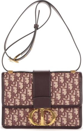 Dior Pre-owned Womens Montaigne 30 Shoulder Bag - Burgundy - One Size