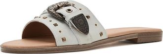 Dingo Lariat Womens Sandals White : 7.5 B - Medium, Leather