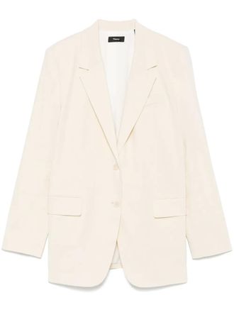 Theory single-breasted blazer - Neutrals