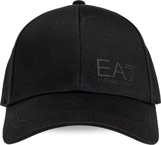 Emporio Armani logo-print baseball cap - unisex - Cotton - M - Black