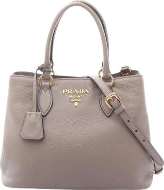 Prada Pre-owned Handbags, female, Beige, Size: ONE SIZE Pre-owned Vintage Handbag