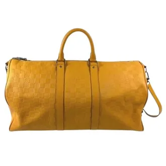Louis Vuitton Pre-owned Weekend Bags, unisex, Yellow, Size: ONE SIZE Pre-owned Boston Bag