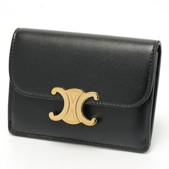 Celine Black Leather Coin Purse/Coin Case (Pre-Owned)