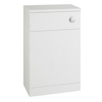 Clifton Gloss White Bathroom Back to Wall WC Toilet Unit 500mm Wide