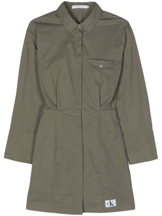 Calvin Klein Jeans long-sleeve shirt dress - Green