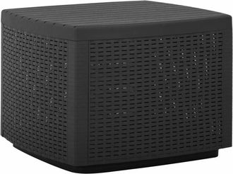 vidaXL Garden Table Grey 53x53x40 cm Plastic Vidaxl