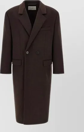 Saint Laurent virgin wool double-breasted coat