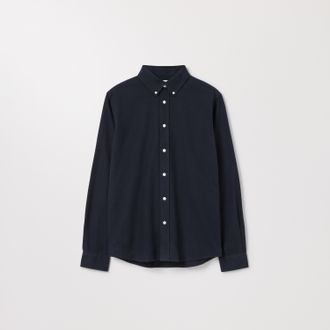 Asket The Flannel Shirt Dark Navy
