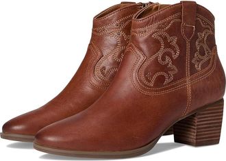 Aetrex Reagan Western Heeled Boots Womens Boots Cognac : EU 43 (US Womens 11.5-12) M (B), Leather