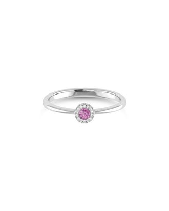 Sabrina Designs 14K 0.09 Ct. Tw. Diamond & Pink Tourmaline Ring