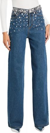Retrof&ecirc;te Jenna Crystal Wide Leg Jean In Montana