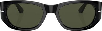 Persol rectangle-frame tinted sunglasses - unisex - Acetate - One Size - Black