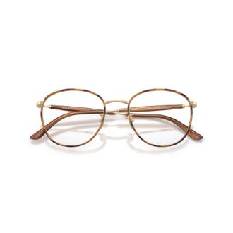 Giorgio Armani 0ar5161j Round Frame Eyeglasses with Tortoiseshell Accents
