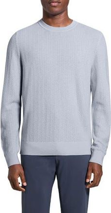 Theory Novo Merino Wool Blend Crewneck Sweater in Ice at Nordstrom Rack, Size Xx-Large