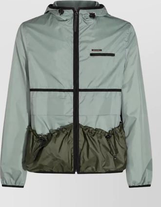 Marni paneled hooded padded jacket