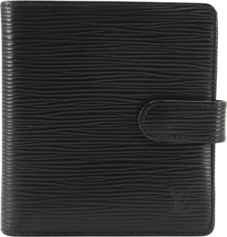 Louis Vuitton Black Noir Epi Leather Wallet (Bi-Fold) (Pre-Owned)