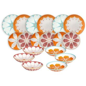 Tognana Tognana Servizio Tavola Moon Madame 18 Pz Porcellana Multicolor