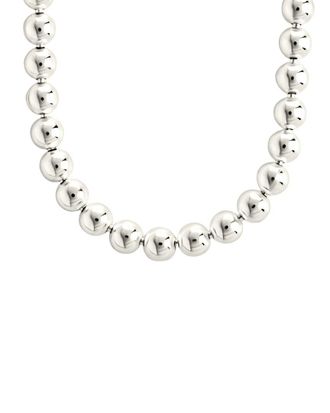 Sterling Forever Silver Basia Dainty Beaded Chain Necklace