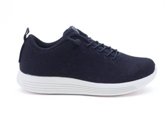 Woolloomooloo Mens Cheviot Merino Wool Sneaker In Black
