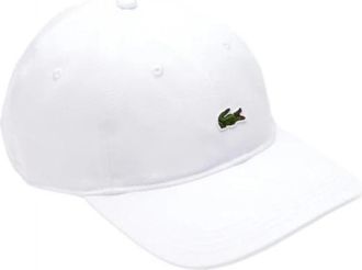 Lacoste Small Logo Unstructured Cap - unisex - Petten - Wit - ONE Size - Accessoires