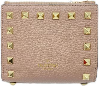 Valentino Beige Leather Wallet (Bi-Fold) (Pre-Owned)
