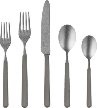 Mepra Fantasia Pewter Flatware Set - 20 Pieces in Vicuna at Nordstrom