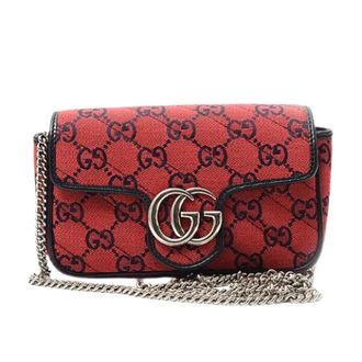Gucci Pre-owned Mini Bags, female, Red, Size: ONE SIZE Pre-owned Canvas gucci-bags
