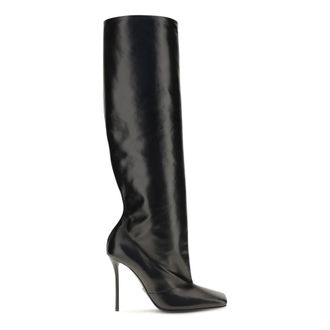 Dolce & Gabbana Botas altas de piel de becerro - Shoes - Mujer - Negro - 36 1/2 EU