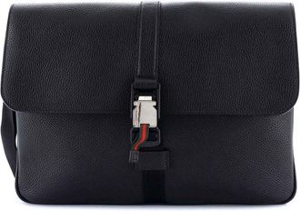 Gucci Web Buckle Wristlet Briefcase Leather (Authentic Pre-Loved)