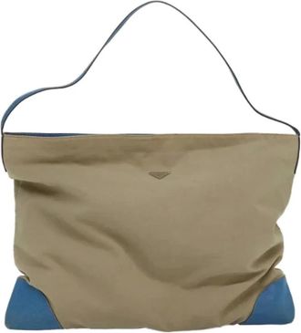 Prada Pre-owned Shoulder Bags, female, Beige, Size: ONE SIZE Pre-owned Vintage Shoulder Bag