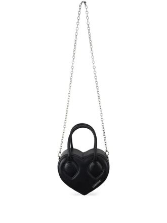 AMBUSH heart top-handle chain shoulder bag - Black