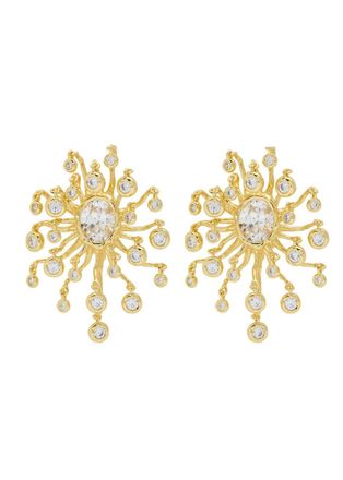 Alexis Bittar Alexis Bittar Asterales 14kt Gold-plated Clip-on Earrings - One Size