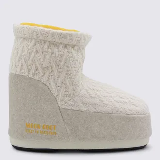 Moon Boot Boots White Sand-Donna