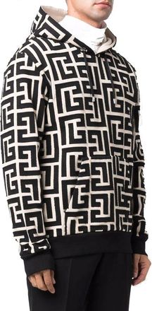 Balmain Mens Beige Cotton Sweatshirt Clothing