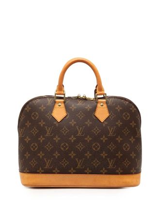 Louis Vuitton 2002 Monogram Alma PM handbag - women - Leather/Fabric - One Size - Brown