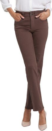 NYDJ Nydj Marilyn Coffee Bean Straight Leg Jean