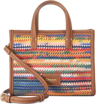Dune London Womens Accessories Diddydamsay - Rainbow Raffia Tote - Multicolour Fabric - One Size