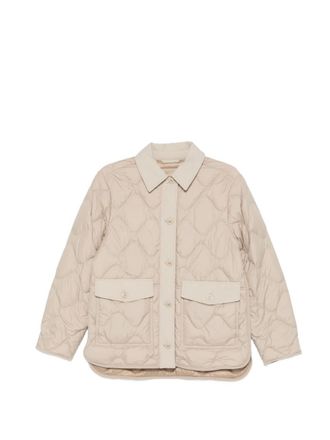 Woolrich Brown Quilted Shirt Collar Jacket